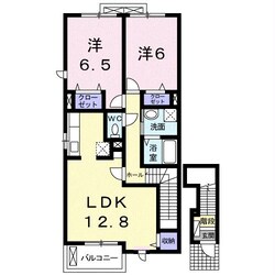 ＪＡ全農おおいた 徒歩3分 2階の物件間取画像